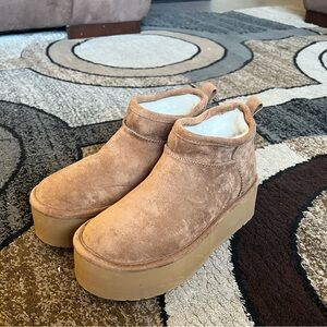 Womens Madden Girl Platform Ankle Boots Size 6